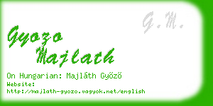 gyozo majlath business card